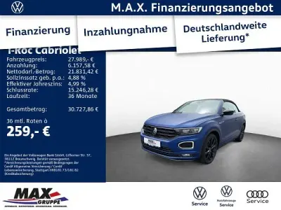 Gebraucht VW T-Roc R-line Edition 150 PS (110 kW) 2021 Ravennablau matt/schwarz SUV