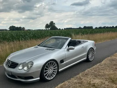 Gebraucht Mercedes SL500 306 PS (225 kW) 2002 Silber Cabrio