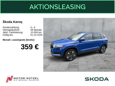 Gebraucht Skoda Karoq Tour 150 PS (110 kW) 2023 Blau SUV