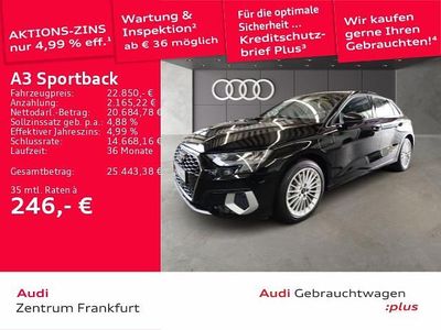 Gebraucht Audi A3 Sportback e-tron Advanced Plus 204 PS (150 kW) 2023 Brillantschwarz Kleinwagen