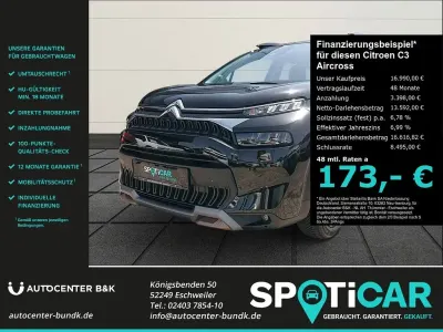 Gebraucht Citroën C3 Aircross PureTech 131 PS (96 kW) 2023 Schwarz SUV