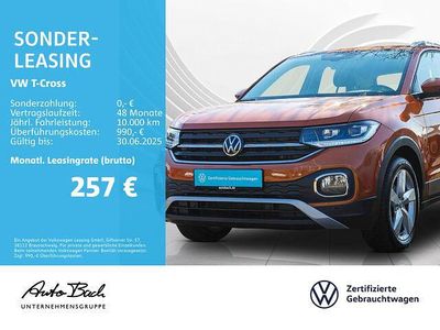 Orange Gebraucht 2022 VW T-Cross Style SUV | 21.480 € (Fairer Preis)