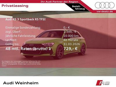 Neu Audi RS3 Sport 400 PS (294 kW) 2025 Weiß Limousine