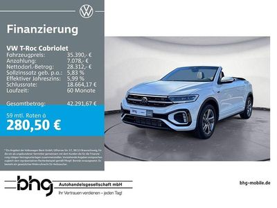 Neu VW T-Roc Cabriolet R-line 150 PS (110 kW) 2025 Weiß Cabrio