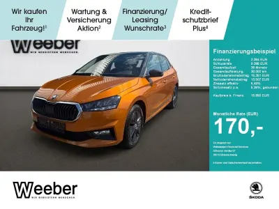 Gebraucht Skoda Fabia Style 95 PS (69 kW) 2023 Phoenixorange (metallic) Kleinwagen
