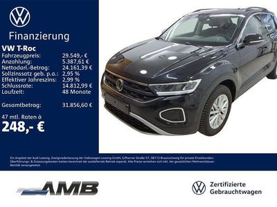Gebraucht VW T-Roc Life 116 PS (85 kW) 2025 Deep black perleffekt SUV