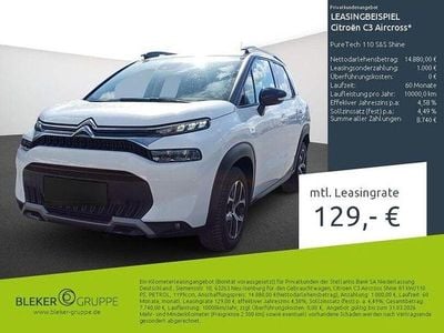 Gebraucht Citroën C3 Aircross PureTech 110 PS (80 kW) 2024 Weiß SUV