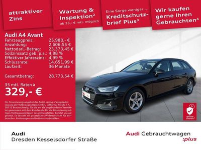 Gebraucht Audi A4 136 PS (100 kW) 2023 Brillantschwarz Kombi