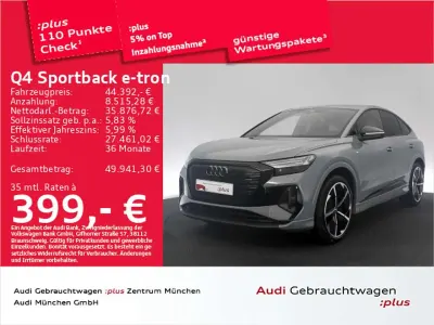Gebraucht Audi Q4 e-tron S-Line 194 kW (265 PS) 2023 Kieselgrau SUV