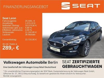 Second-hand Seat Leon XCELLENCE 204 CP (150 kW) 2022 Negru Berlinǎ