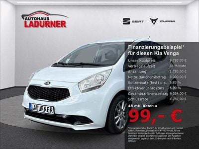 Weiss Gebraucht 2016 Kia Venga Edition 7 Kleinwagen | 9.780 € (Fairer Preis)