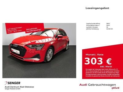 Gebraucht Audi A3 Sportback Advanced Plus 116 PS (85 kW) 2024 Rot Kleinwagen