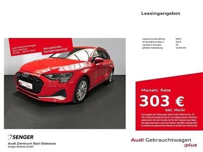 Rot Gebraucht 2024 Audi A3 Sportback Advanced Plus Kleinwagen | 36.890 € (Guter Preis)