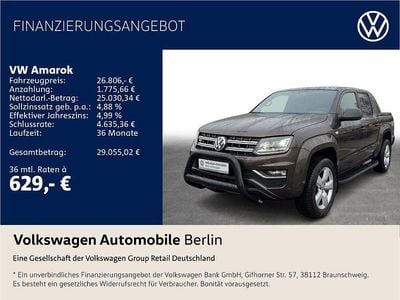 Gebraucht VW Amarok Dark Label 204 PS (150 kW) 2019 Chestnut brown metallic/chestn Pickup