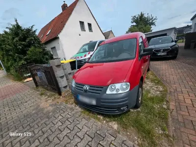 Gebraucht VW Caddy 75 PS (55 kW) 2006 Rot Van / Kleinbus