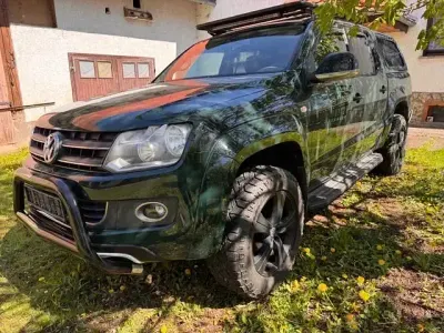 Second-hand VW Amarok Highline 280 CP (205 kW) 2014 Verde Pickup