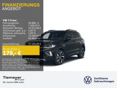 Nowe VW T-Cross R-line 150 KM (110 kW) 2026 Czarny SUV