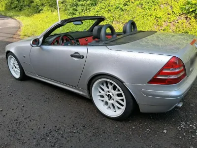 Gebraucht Mercedes SLK200 136 PS (100 kW) 1997 Silber Cabrio