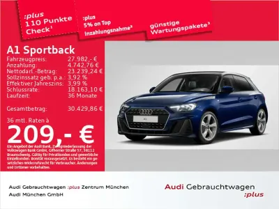 Gebraucht Audi A1 S-Line 150 PS (110 kW) 2025 Navarrablau metallic/mythossch SUV