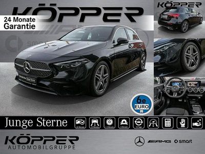 Kosmosschwarz Gebraucht 2024 Mercedes A200 AMG Line Premium Plus Limousine | 38.998 € (Etwas zu teuer)