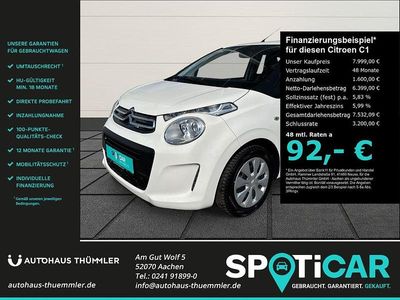 Gebraucht Citroën C1 Feel 72 PS (52 kW) 2018 Weiß Kleinwagen