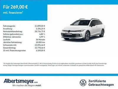 Usata VW Golf VIII Goal 110 CV (80 kW) 2025 Bianco Station wagon