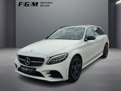 Gebraucht Mercedes C300 AMG line 258 PS (189 kW) 2019 Manufaktur diamantweiß bright Kombi
