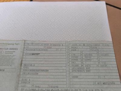 Gebraucht Opel Meriva 90 PS (66 kW) 2003 Silber Van / Kleinbus