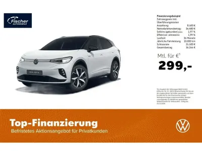 Gebraucht VW ID.4 GTX 250 kW (340 PS) 2024 Gletscherweiß metallic/ dach s SUV
