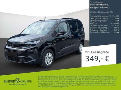 Usado Peugeot e-Rifter Allure 100 kW (136 CV) 2025 Negro Monovolumen