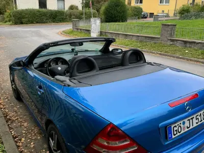 Gebraucht Mercedes SLK200 163 PS (119 kW) 2003 Blau Cabrio