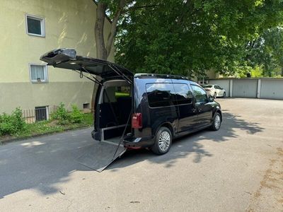 gebraucht VW Caddy Maxi DSG 110Kw Rollstuhl Rampe 7sitzer