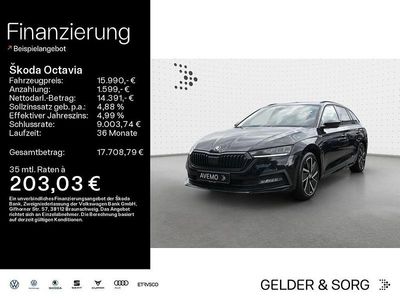 Schwarz Gebraucht 2022 Skoda Octavia SportLine Kombi | 19.990 € (Teuer)