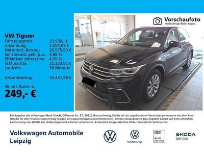 Gebraucht VW Tiguan R-line 150 PS (110 kW) 2022 Schwarz SUV