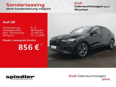 Gebraucht Audi Q8 S-Line 286 PS (210 kW) 2022 Mythosschwarz metallic SUV