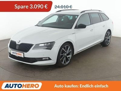 Gebraucht Skoda Superb SportLine 190 PS (139 kW) 2019 Weiß Kombi