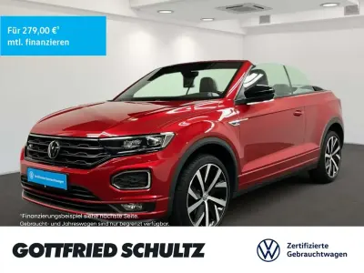 Second-hand VW T-Roc Cabriolet R-line 150 CP (110 kW) 2021 Roșu Cabrio