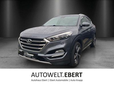 Grau Gebraucht 2018 Hyundai Tucson Premium SUV | 18.990 € (Fairer Preis)