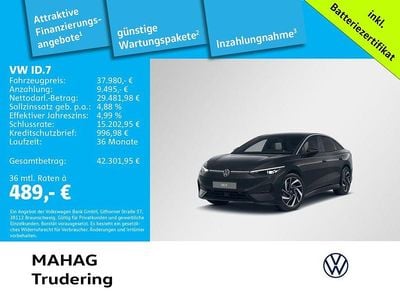 Gebraucht VW ID.7 Pro 210 kW (286 PS) 2023 Schwarz Kleinwagen