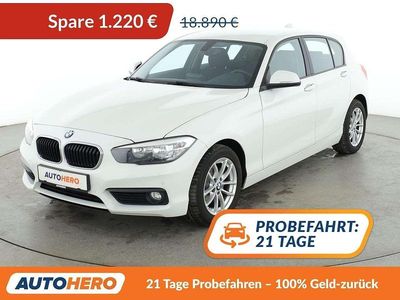 Gebraucht BMW 118 Advantage 136 PS (100 kW) 2019 Alpinweiss iii Kleinwagen
