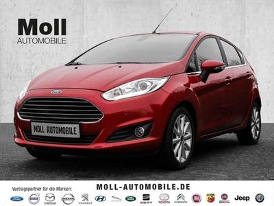 gebraucht Ford Fiesta Titanium 5 Trg 100PS Klimaauto PDC v+h Klimaautom Ambiente Beleuchtung SHZ Notbremsass.