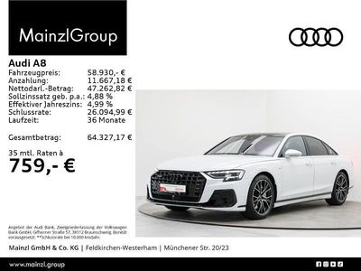 Gebraucht Audi A8 S-Line 340 PS (250 kW) 2022 Weiß Limousine