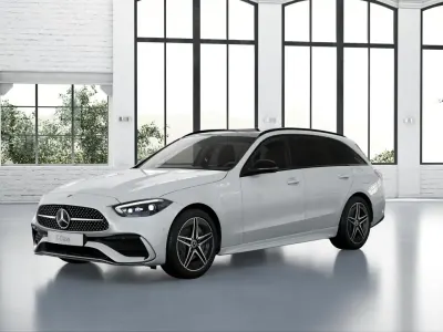 Gebraucht Mercedes C300e AMG 197 PS (144 kW) 2024 Manufaktur opalithweiß bright Kombi