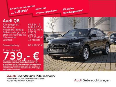 Schwarz Gebraucht 2022 Audi Q8 Performance SUV | 64.824 € (Teuer)