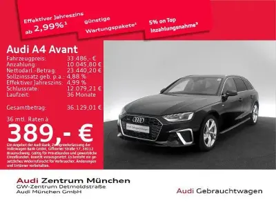 Gebraucht Audi A4 S-Line 204 PS (150 kW) 2024 Mythosschwarz metallic Kombi