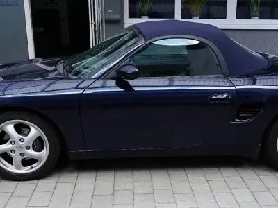 Gebraucht Porsche Boxster 204 PS (150 kW) 1998 Blau Cabrio