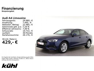 gebraucht Audi A4 Limousine 40 TDI S-Tronic Advanced LED Navi DAB 17 Zoll Sportsitze