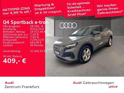 Gebraucht Audi Q4 e-tron 150 kW (204 PS) 2022 Kieselgrau SUV