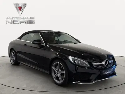 Gebraucht Mercedes C200 AMG line 184 PS (135 kW) 2018 Obsidianschwarz  metalliclack Cabrio