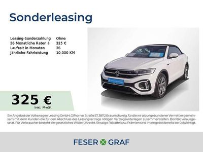 Pure white Gebraucht 2025 VW T-Roc Cabriolet R-line Cabrio | 29.880 € (Superpreis)
